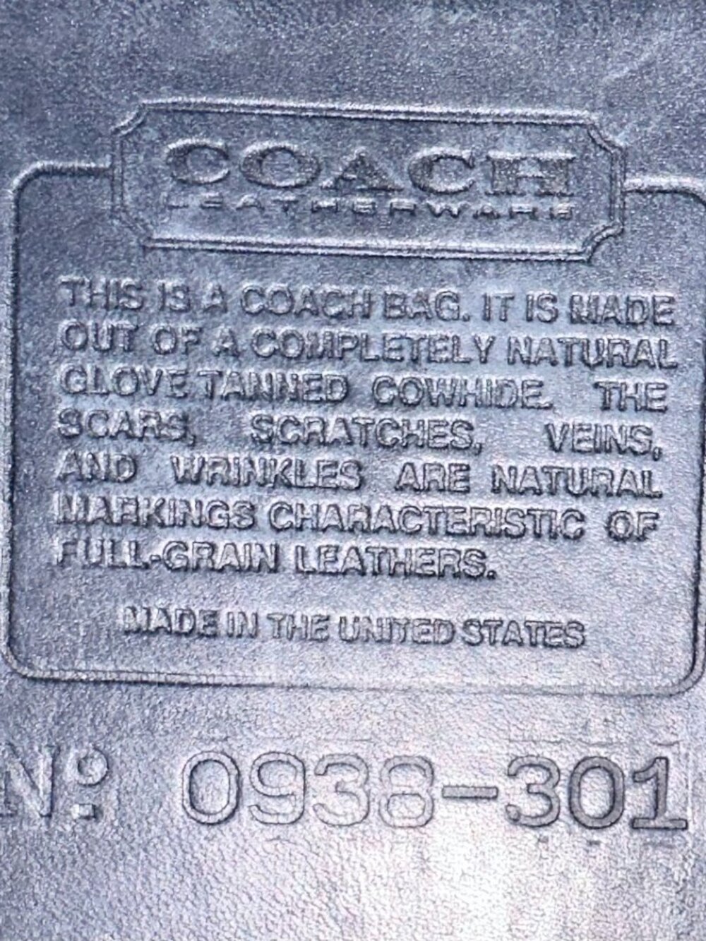 COACH City Bag - Navy - USA Pre 1994 - EUC - Picture 10 of 13